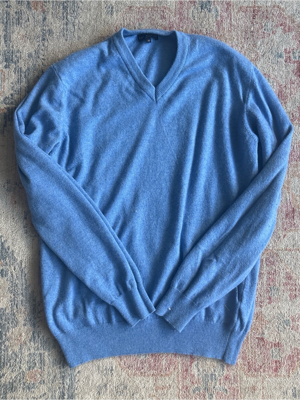 EMI MAGLIA v-neck blue sweater